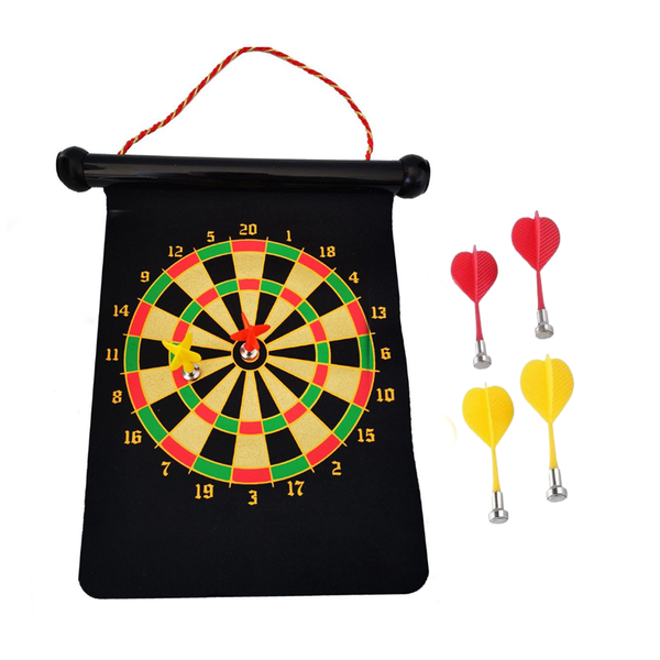 29cm Dual Sided Magnetic Dartboard Game 1087038