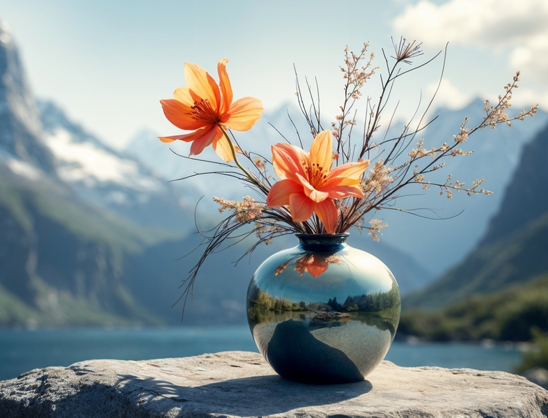 Modern Canvas Wall Art Home Decor - Vibrant Flower Nature