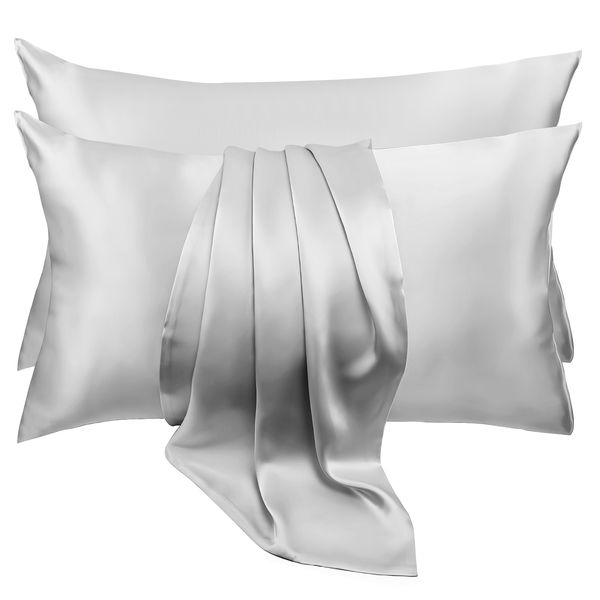 Chenshia 100% Pure Mulberry Silk 6A Grade Pillowcase Set of 2