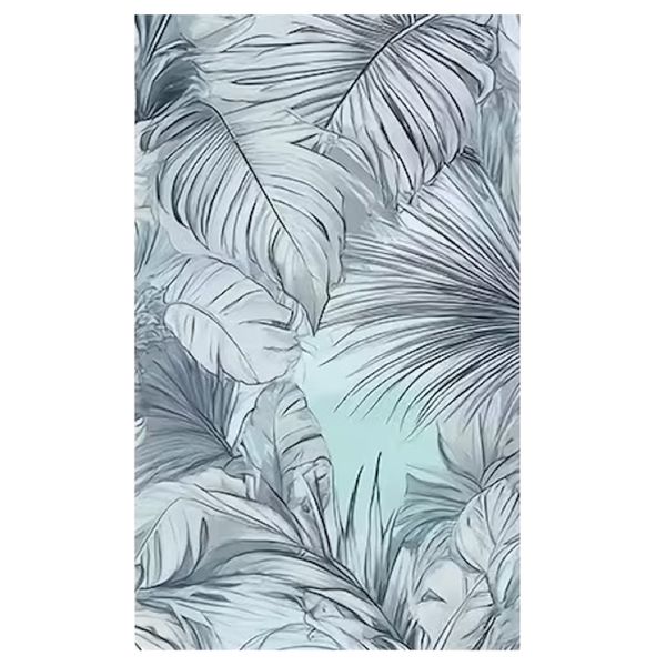 Decor Vertical Tropical Leaves Wallpaper Window Sticker- 100cm