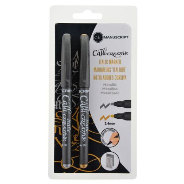 Callicreative Metallic Gold &amp; Silver Markers