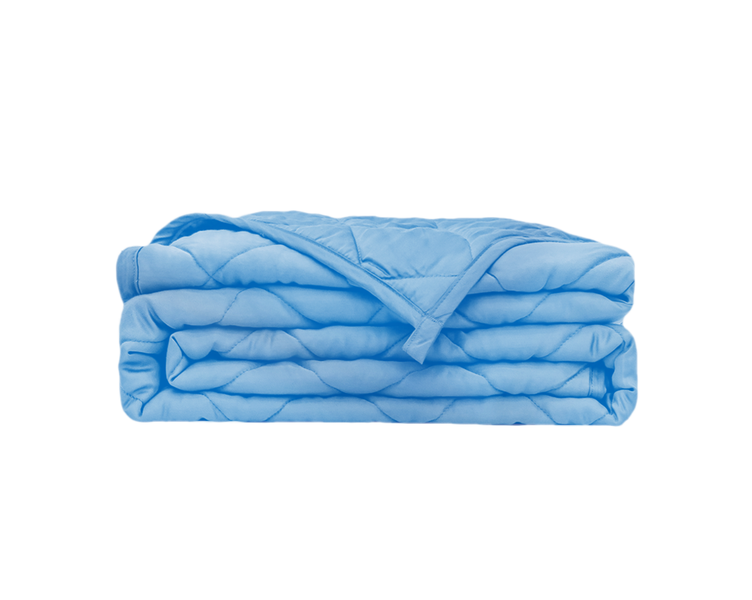 Cooling Weighted Heavy Blanket, 100% Natural Bamboo 7Kg W152xL203 cm-Blue