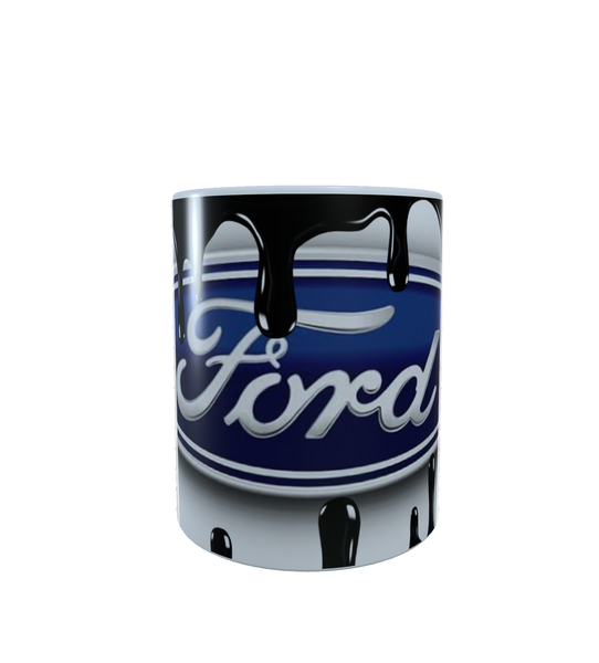 Ford Logo Vintage Oil Spill - Aesthetic - Coffee Mug