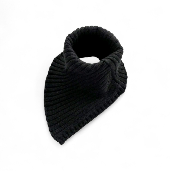 Luxury Winter Neck Warmer Scarf Thick Ribbed Knit Collar