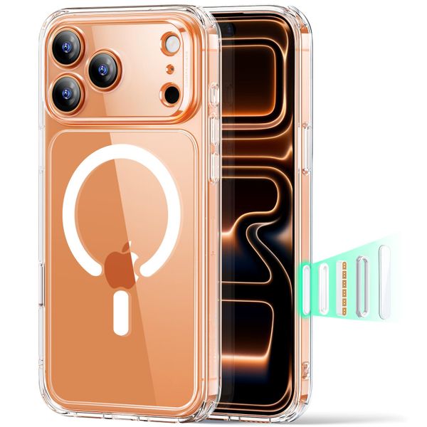 Compatible with iPhone 17/Air/Pro/Pro Max Case Cover with AI Button-Clear