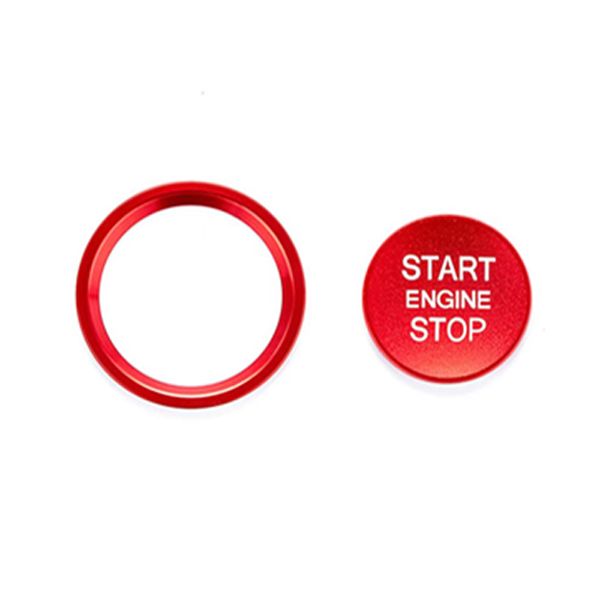 Audi Vehicle Start Button Cover Set - Red (AD-Start-C-R-R)