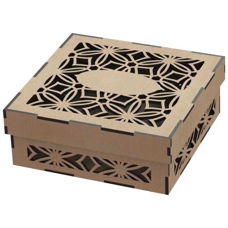 Pappa Joe - Laser Cut Wooden Box - Flower Scroll Design | Shop Today ...