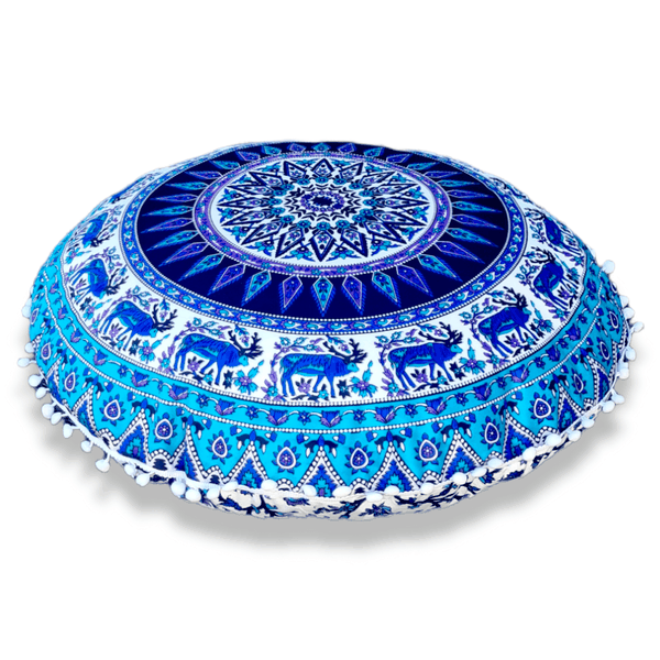 Aura Luxury Meditation Cushion - Plush Velvet - Pavitra - 50cm Diameter
