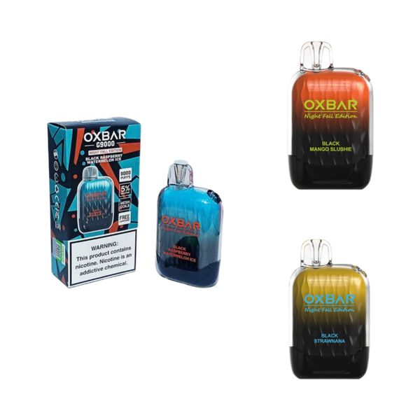 Oxbar G 9000 Puffs Nightfall Edition Disposable Vapes - Veriety (Pack of 3)