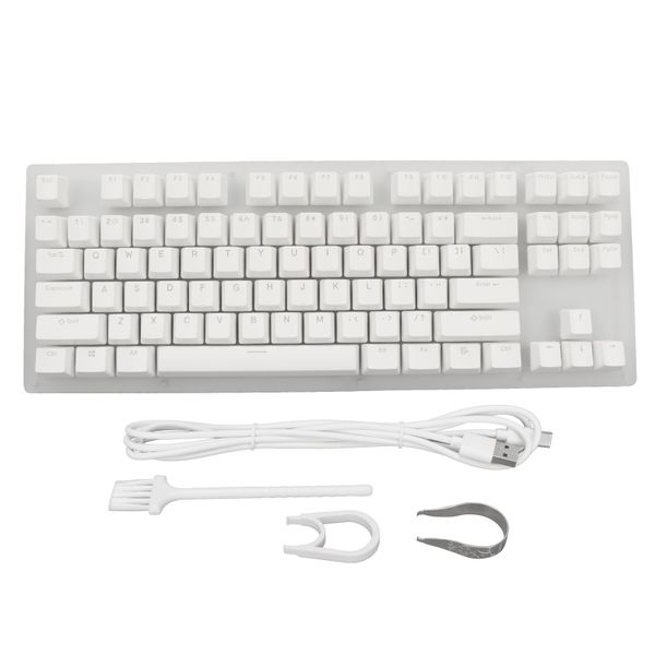 Mechanical Keyboard PC 87 Key RGB Blue Switch