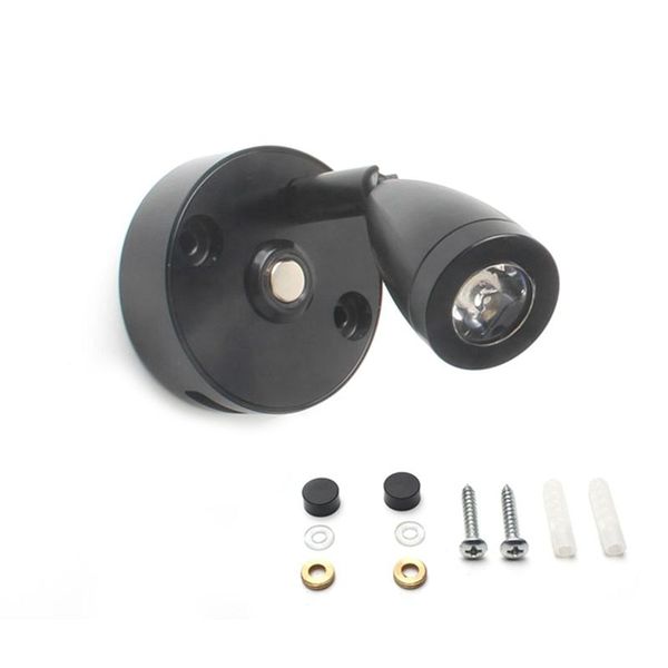 Rotating Reading Light Warm White Car Rotating Wall Light (Silver)