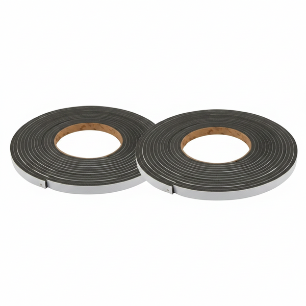 Foam Weather Strip 6mm x 20mm x 5m for Doors and Windows - 2 Pack