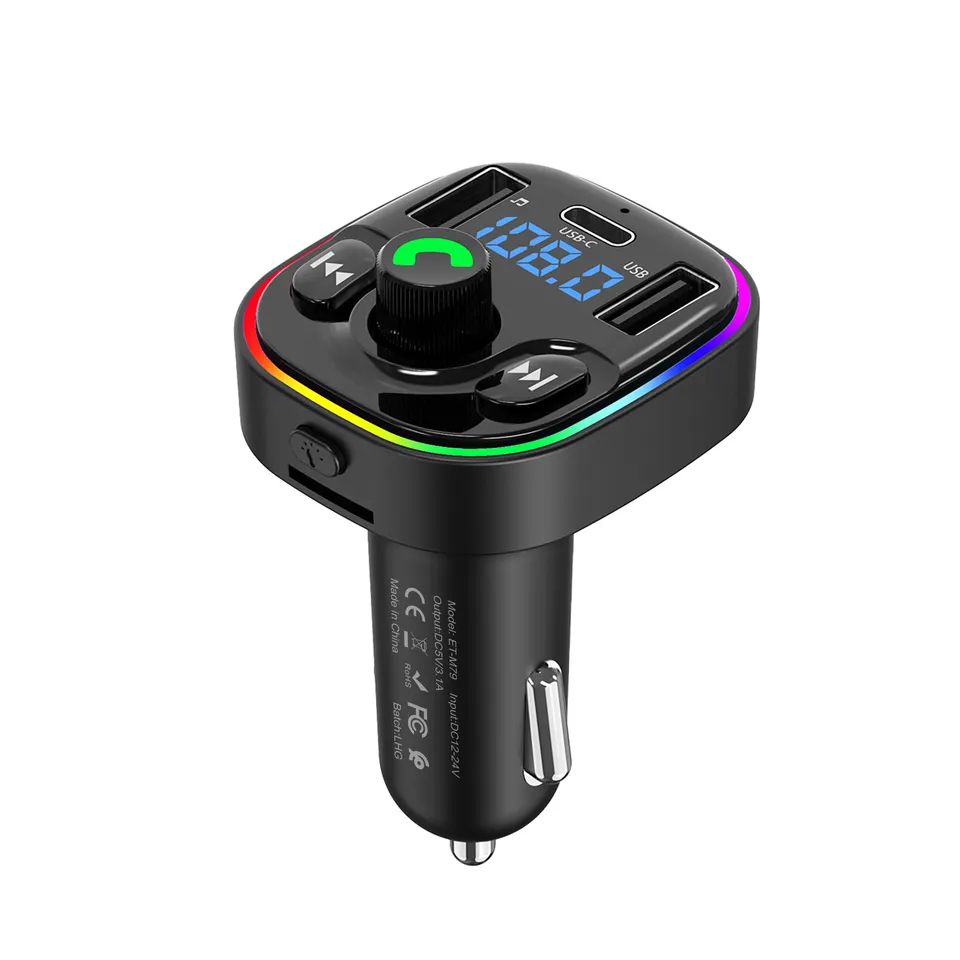 Car FM Transmitter With Dual USB Ports 3.6A ET-M78 | Shop Today. Get it ...