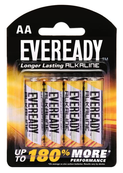 Eveready Alkaline AA Batteries (Pack of 8)
