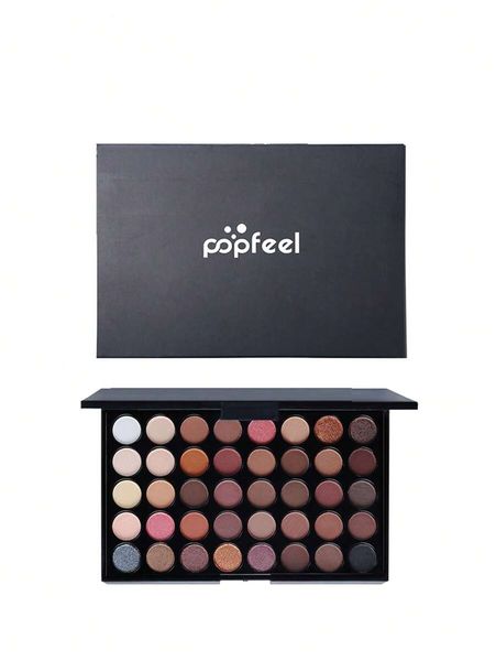 POPFEEL Neutral Smokey Eyeshadow Makeup Palette, Matte Shimmer
