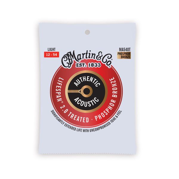 CF Martin MA540T Authentic Lifespan 2.0 12-54 Acoustic Guitar Strings