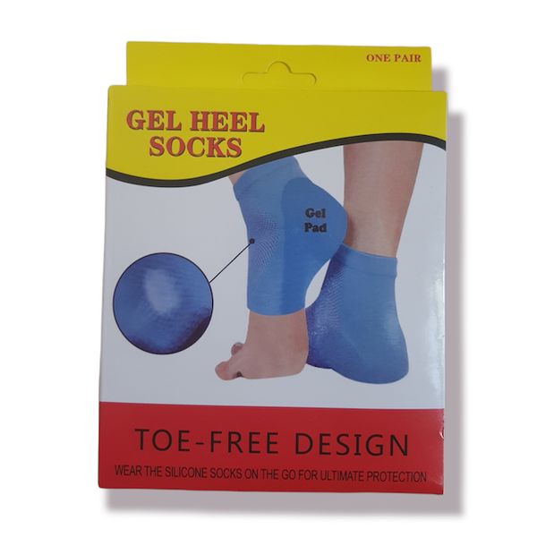 Gel Heel Socks- Toe Free Design- Comfort-Heel Protection