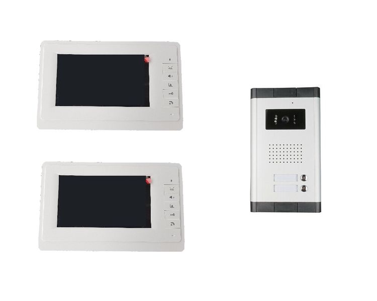Intelli-Vision Double Video Intercom Door Bell - 2 Screen 2 Button