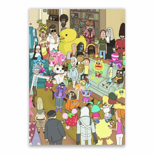 Rick And Morty Characters Poster - A1