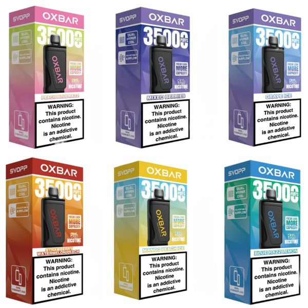 Oxbar SVOPP 35000 Puffs Disposable PODS - Variety Combo (Pack of 6)