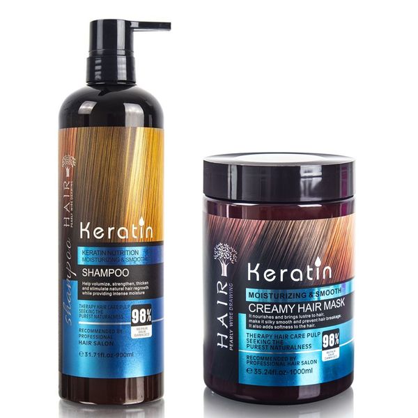 Keratin Moisturising Shampoo &amp; Creamy Moisturising Hair Mask