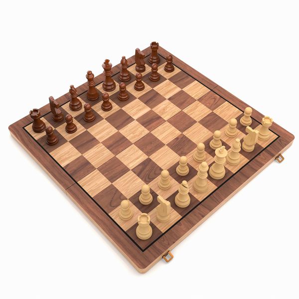 Redisson 2 in 1 Wooden Chess &amp; Checkers Set, Strategy Board Game-39CM