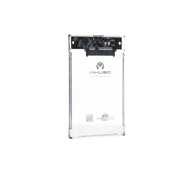 Mikuso 2.5" Usb 3.0 Sata Hdd Enclosure - Clear - ECS-017 - DW