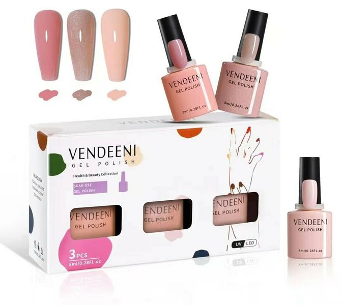 Vendeeni 3 Piece Set 7.5ml Gel Polish - Set 6