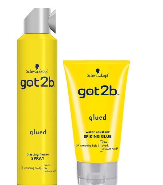 Got2b Glued Blasting Spray &amp; Got2B Glued Tube &amp; 11 Piece Black Bendy Clip Set