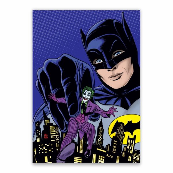Batman And The Joker In Gotham Poster - A1
