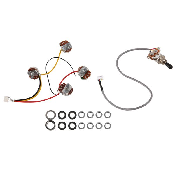 Lp Electric Guitar Pickups Circuit Wiring Harness 2T2V 500K Pots 3 Way Swit