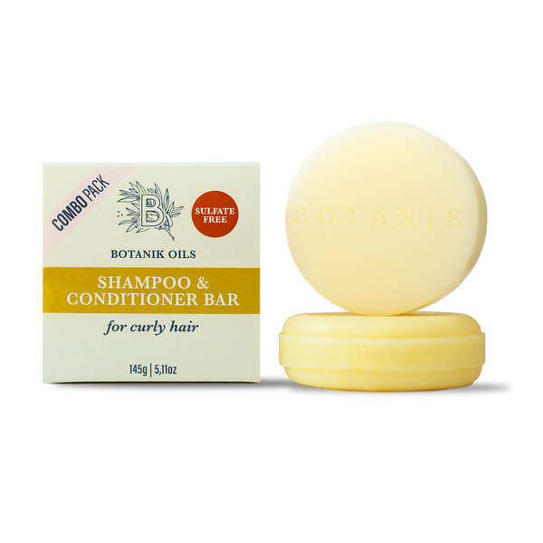 Botanik Oils Shampoo &amp; Conditioner Bar Set for Curly Hair