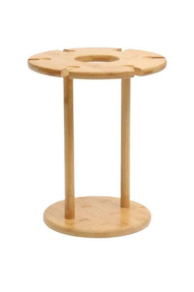 Bamboo Wine And Glass Holder