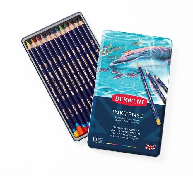 Derwent Inktense Pencils - Tin of 12