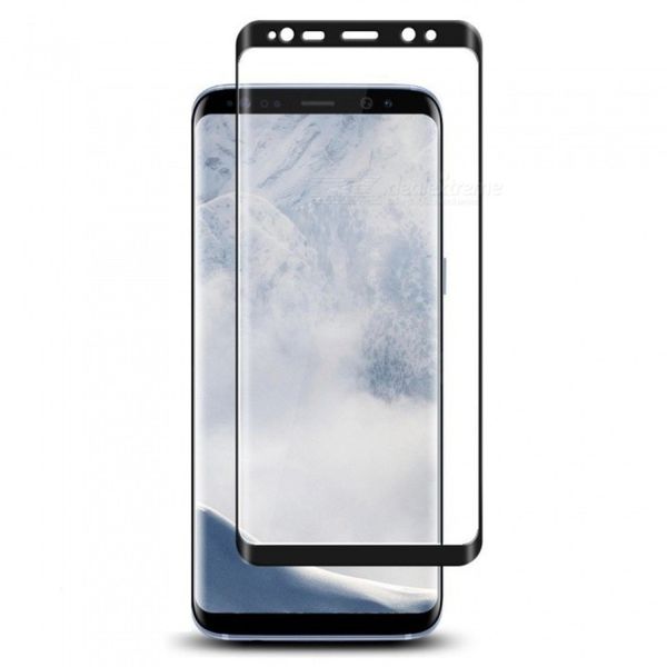 Samsung S9 Tempered Glass Screen Protector - Black