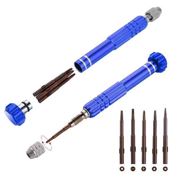Mini Screwdriver Set 5-In-1 Multifunctional Screwdriver Slotted