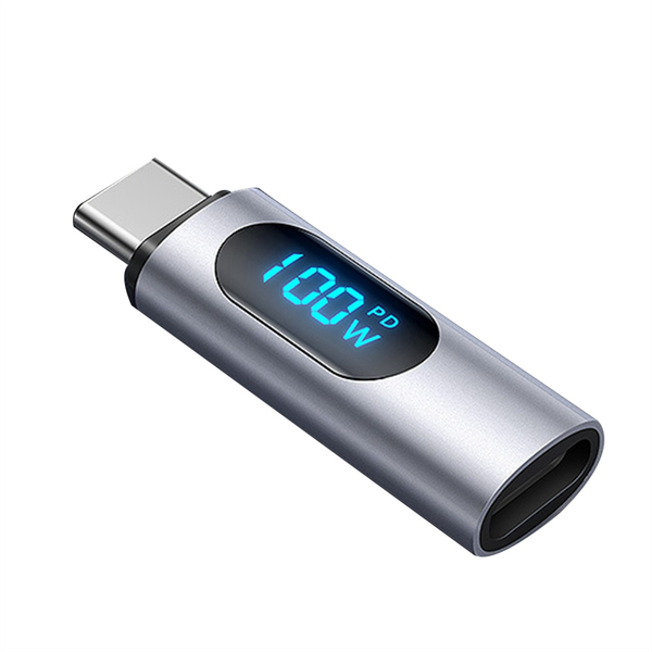 Converter Pd100W Fast Charging Digital Display Speed Converter Purple