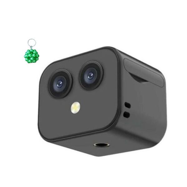 4K Dual Lens Wifi Camera 2-Way Intercom Surveillance VCR And A Keyholder