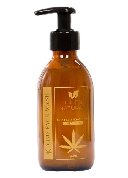 JILLIE'S NATURAL 100 Ml CBD OILY SKIN Face Wash