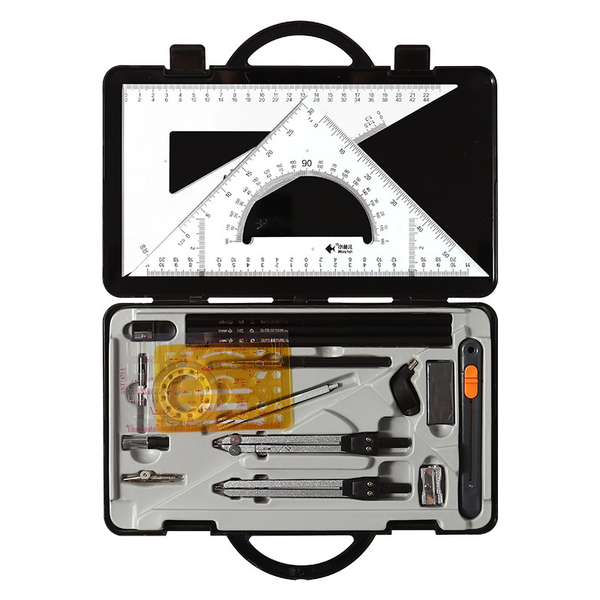 27 Peces Engineering Drafting Kit,Professional Drawing Compasses