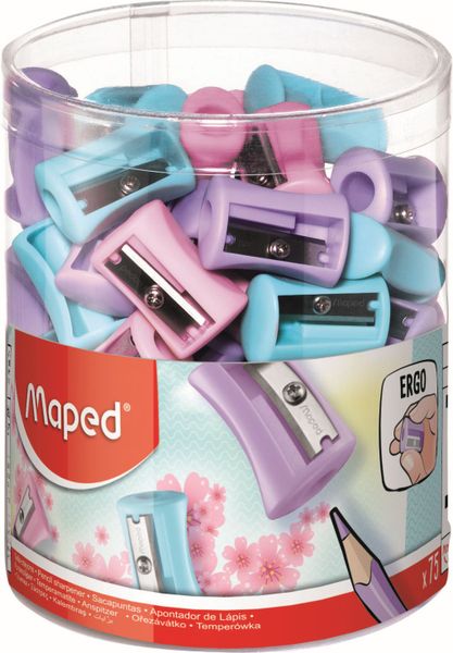 Maped Vivo Pastel 1 Hole Sharpeners - Tub of 75