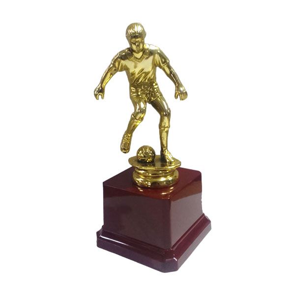 Soccer Figure Trophy - 15cm - Gold - Including Base