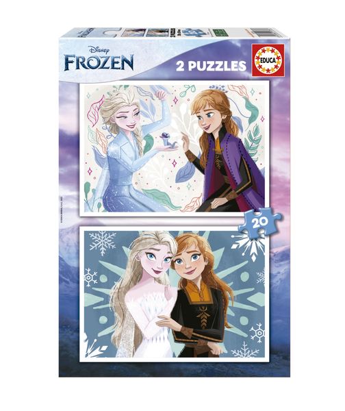Educa Disney Frozen (2x20pc) Carboard Puzzles