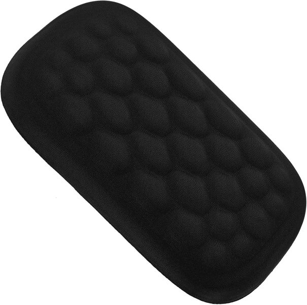 Wrist Support Mousepad and Keyboard Rest with Memory Foam Black Ergonomic