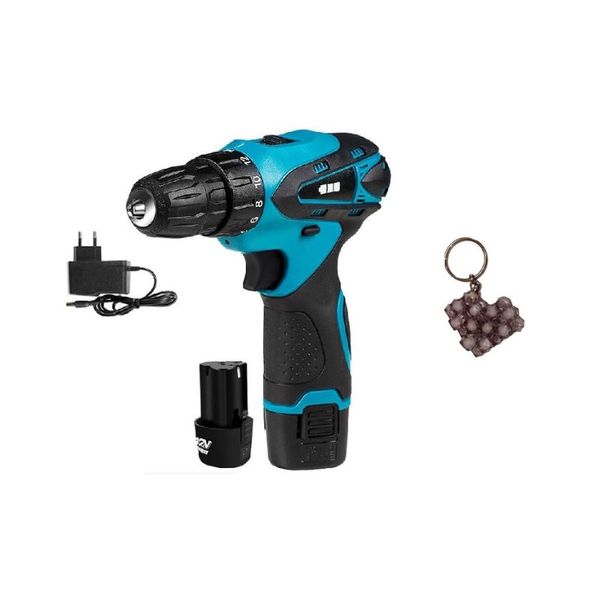 JG20375045 Electric Drill With 2 x 12V 4500mah Battery And Handmade Keyring