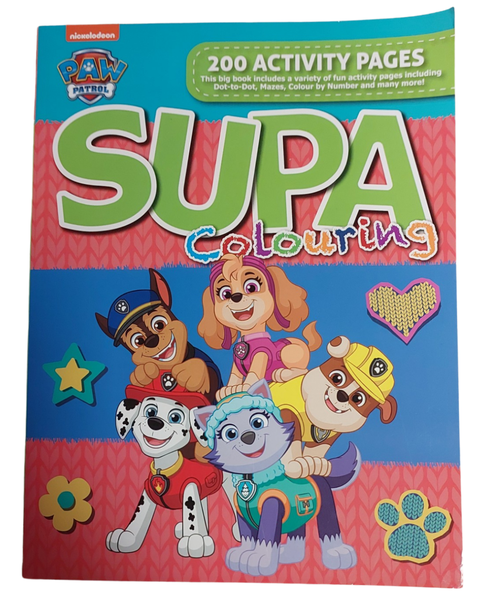 Supa Paw Patrol Activity and Colouring Book