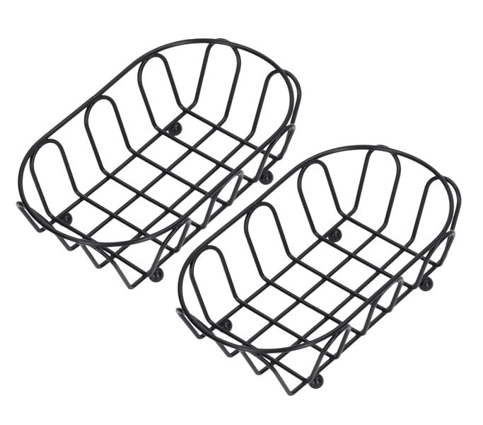 Set of 2 - Mini American Fries Basket, Snack Basket 17x11x5cm
