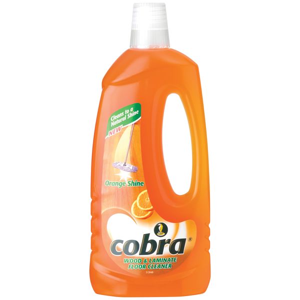 Cobra 750ml, Wood &amp; Laminate Floor Cleaner, Orange