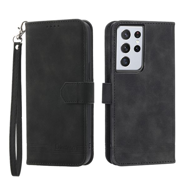 Flip Phone Leather Case Compatible with Samsung Galaxy S21 Ultra