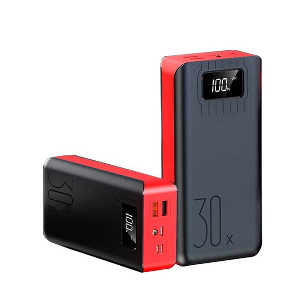 30000mAh QC Fast Charging Power Bank - Red